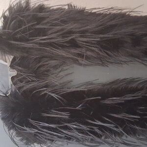 Black Bohemian Immitation  Rabbit Fur Shawl
